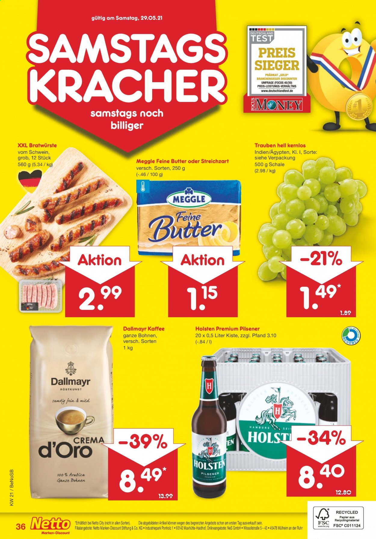 Netto Marken-Discount Prospekte  - 25.05.2021 - 29.05.2021. Seite 36