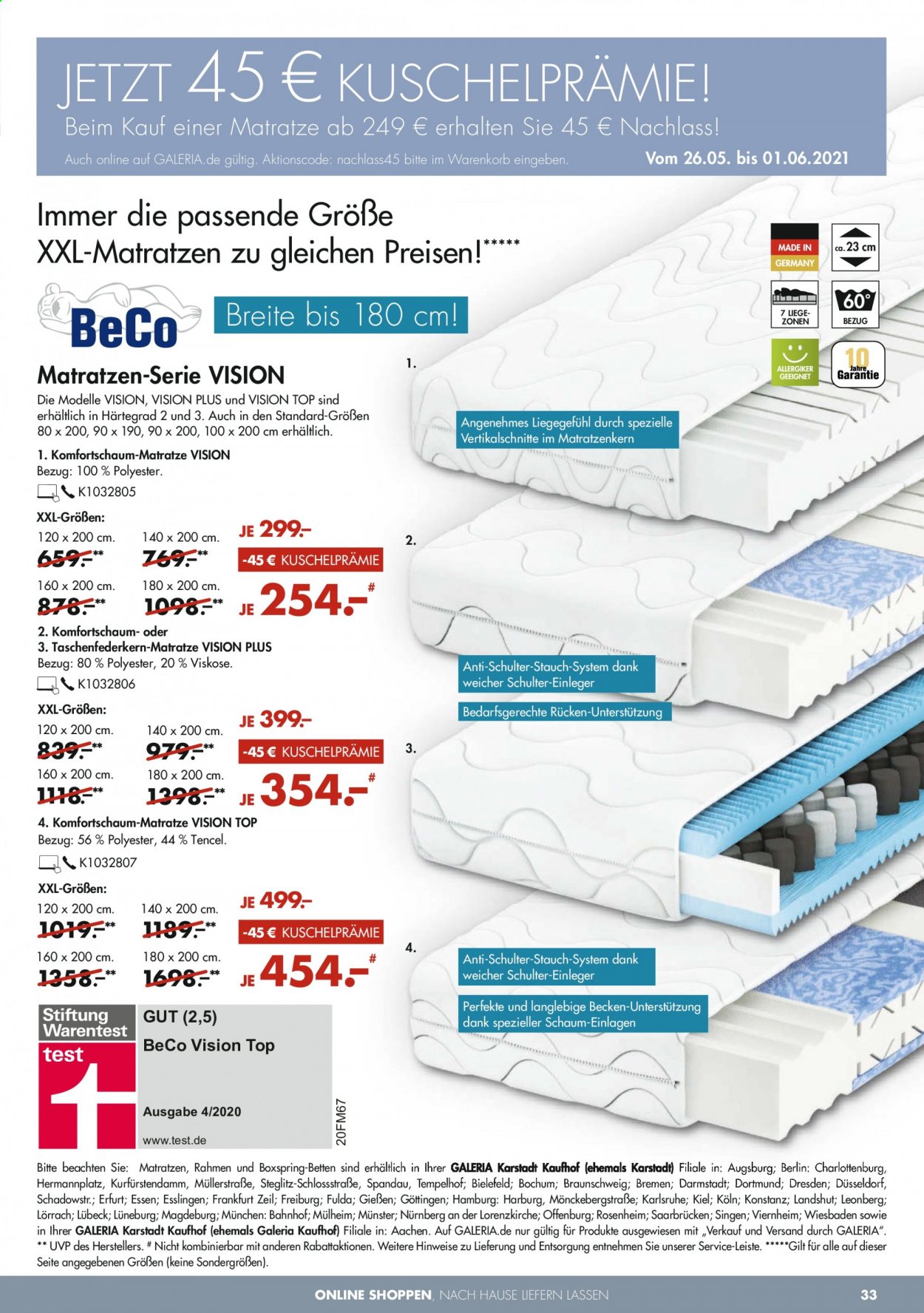 GALERIA Karstadt Kaufhof Prospekte  - 26.05.2021 - 1.06.2021. Seite 33