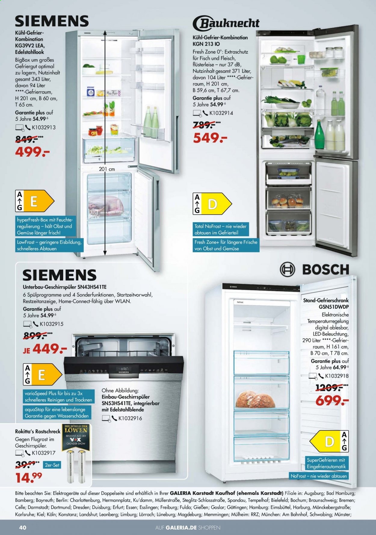 GALERIA Karstadt Kaufhof Prospekte  - 26.05.2021 - 1.06.2021. Seite 40