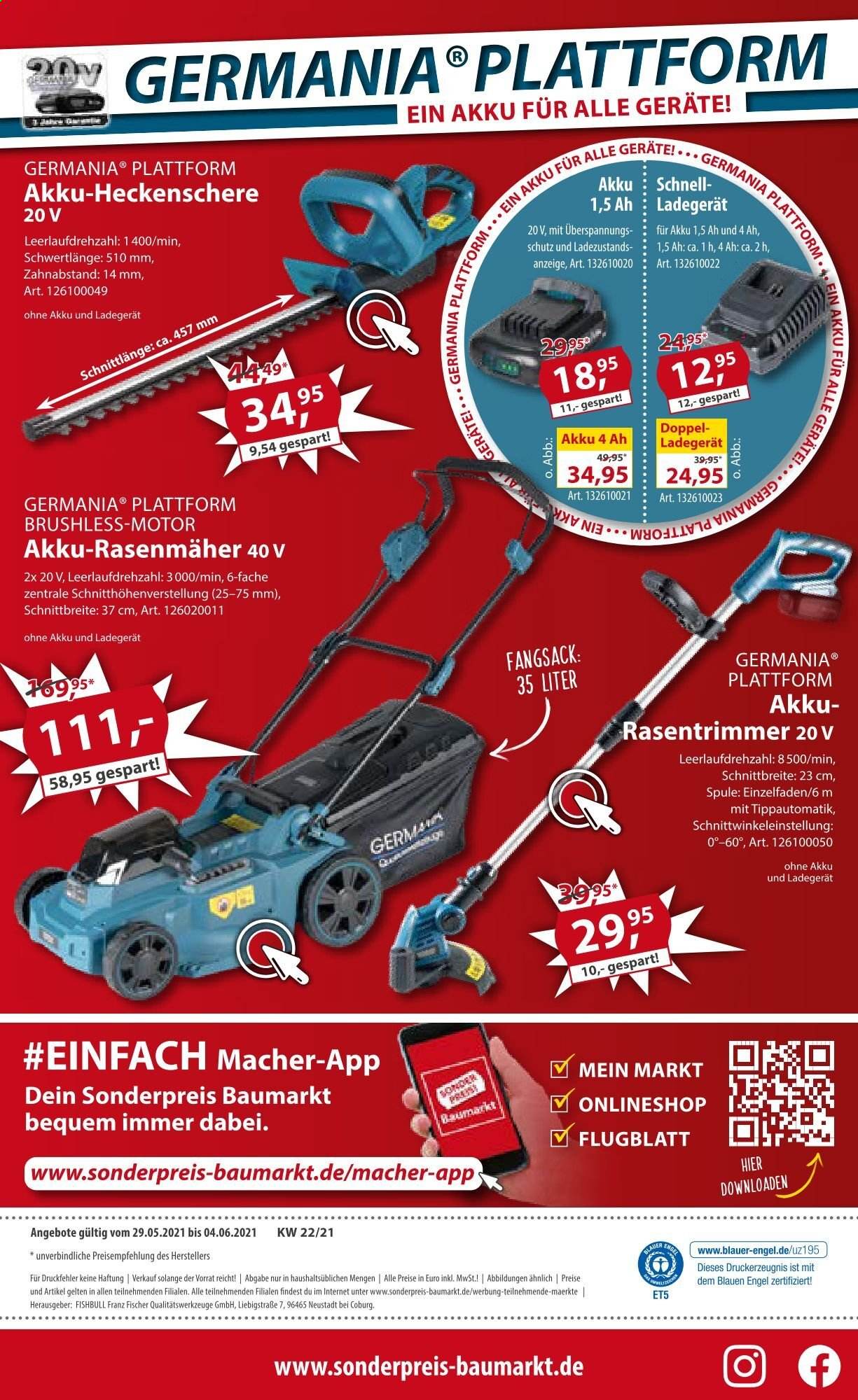 Sonderpreis-Baumarkt Prospekte  - 29.05.2021 - 4.06.2021. Seite 24