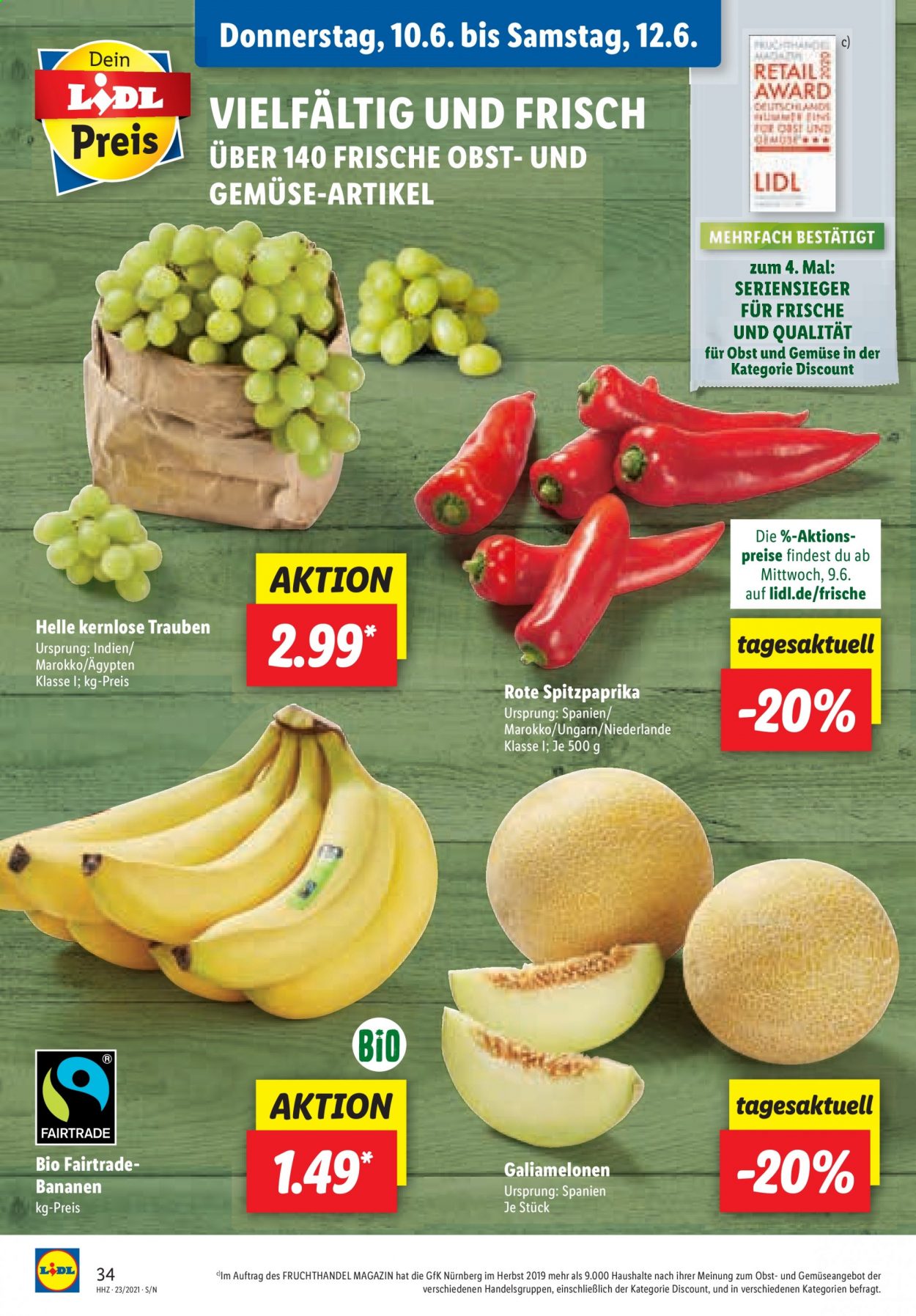 Lidl Prospekte  - 7.06.2021 - 12.06.2021. Seite 34