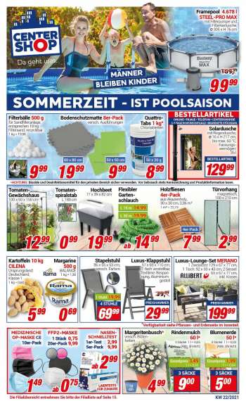 Prospekte CENTERSHOP - 31.5.2021 - 5.6.2021.