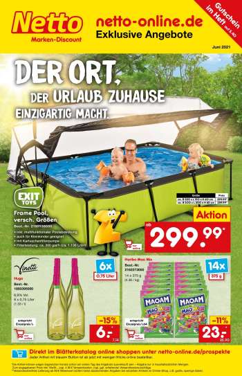 Prospekte Netto Marken-Discount - 1.6.2021 - 30.6.2021.