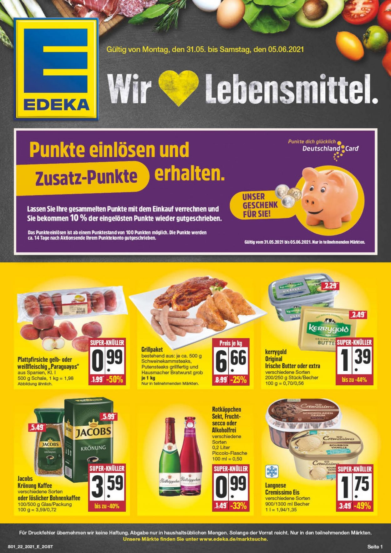 Edeka Prospekte  - 31.05.2021 - 5.06.2021. Seite 1