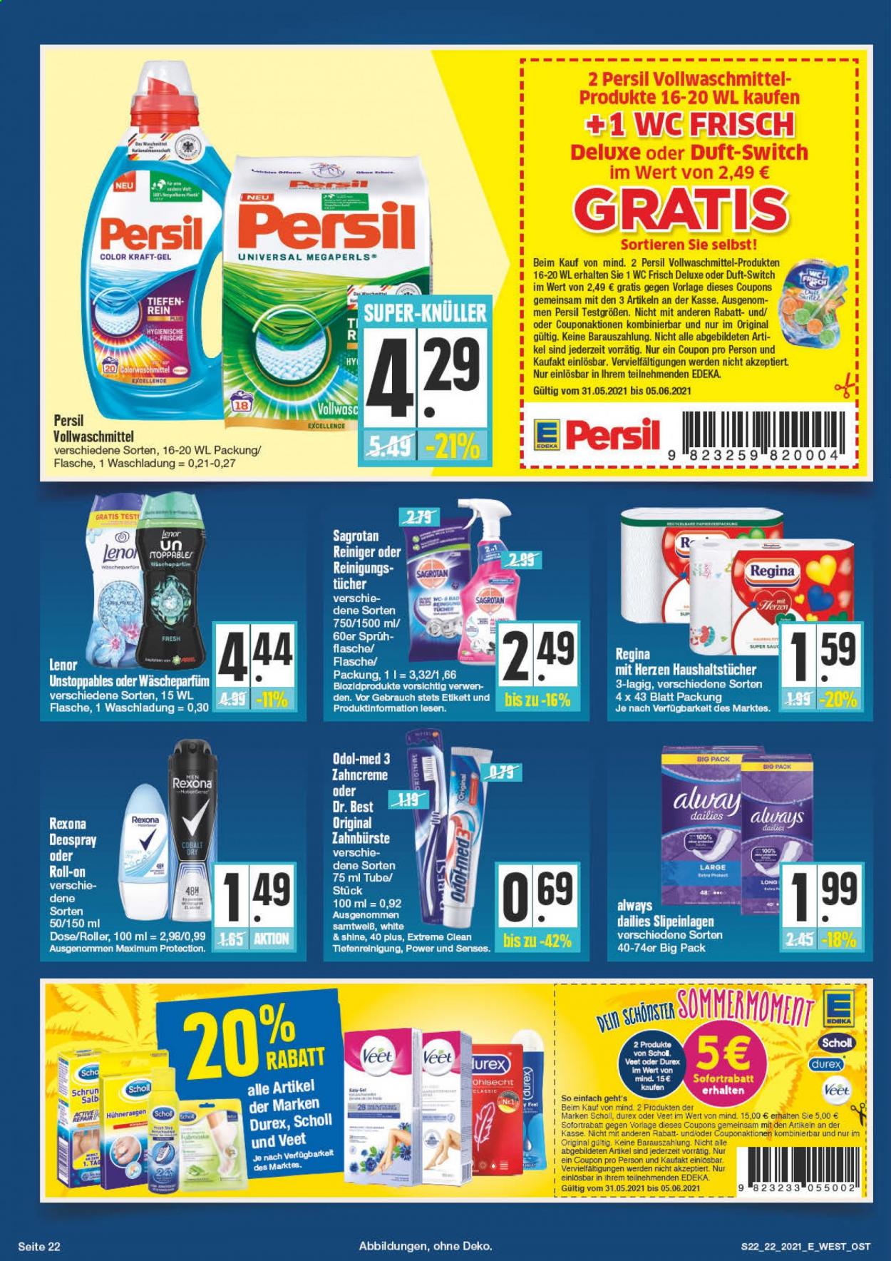 Edeka Prospekte  - 31.05.2021 - 5.06.2021. Seite 22