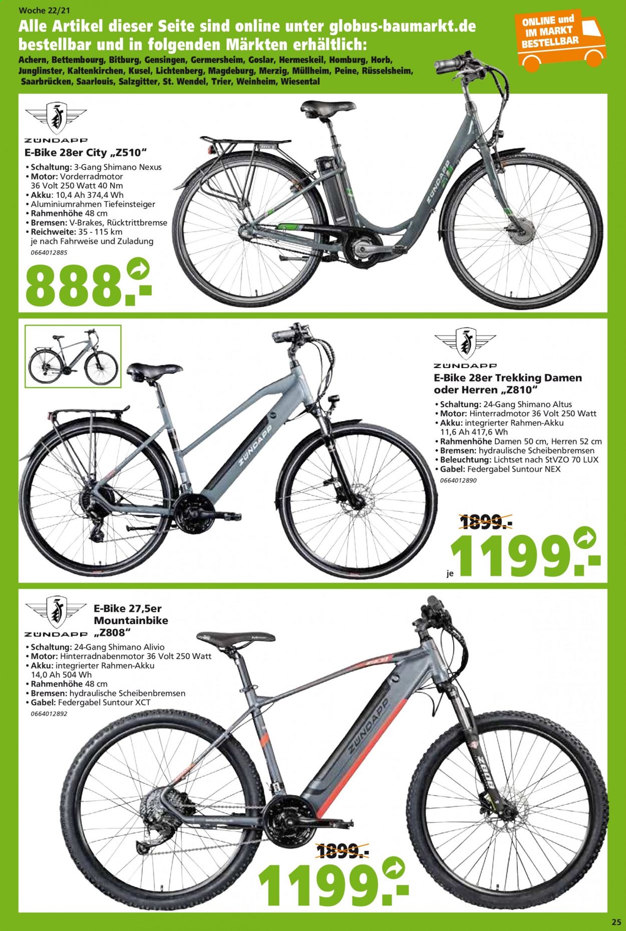 Globus Baumarkt Prospekte  - 31.05.2021 - 5.06.2021. Seite 25