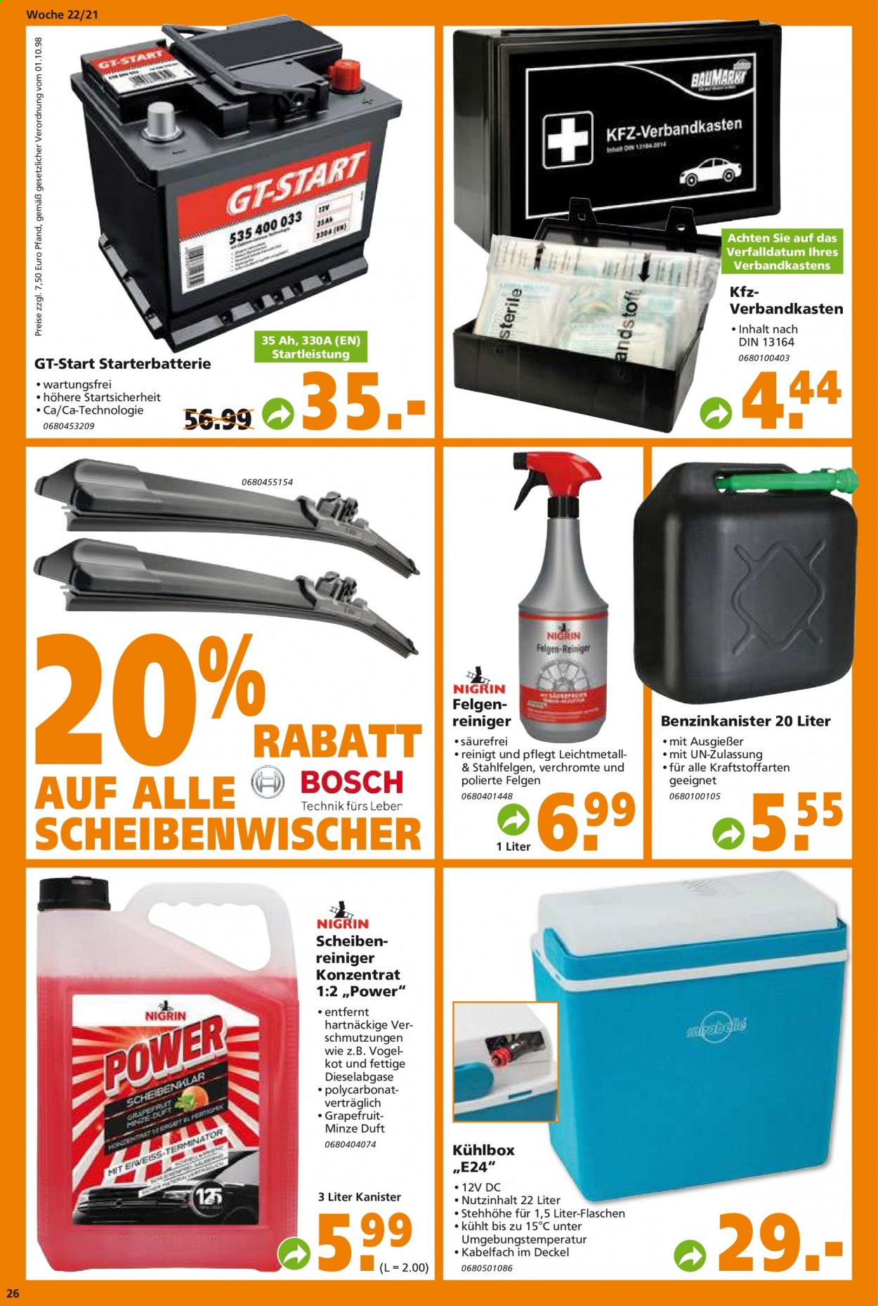 Globus Baumarkt Prospekte  - 31.05.2021 - 5.06.2021. Seite 26