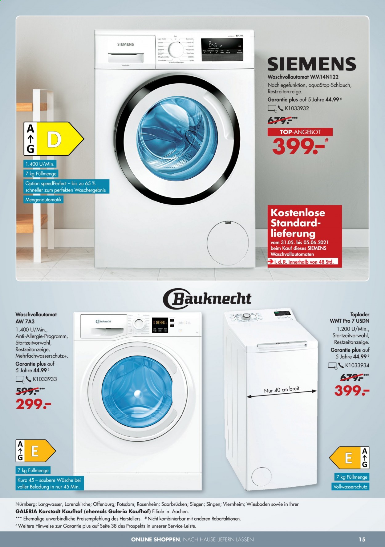 GALERIA Karstadt Kaufhof Prospekte  - 31.05.2021 - 5.06.2021. Seite 15