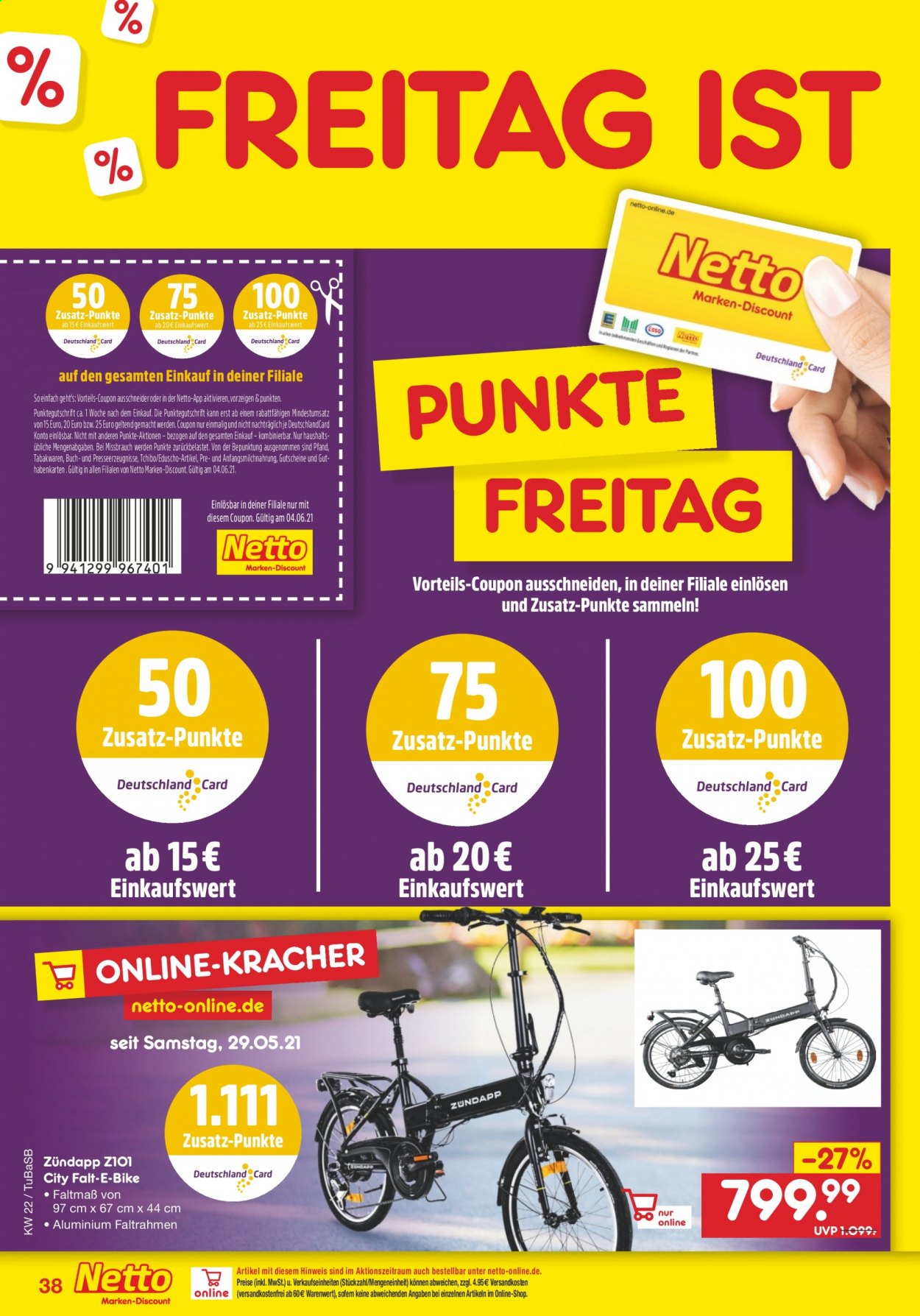 Netto Marken-Discount Prospekte  - 31.05.2021 - 5.06.2021. Seite 38