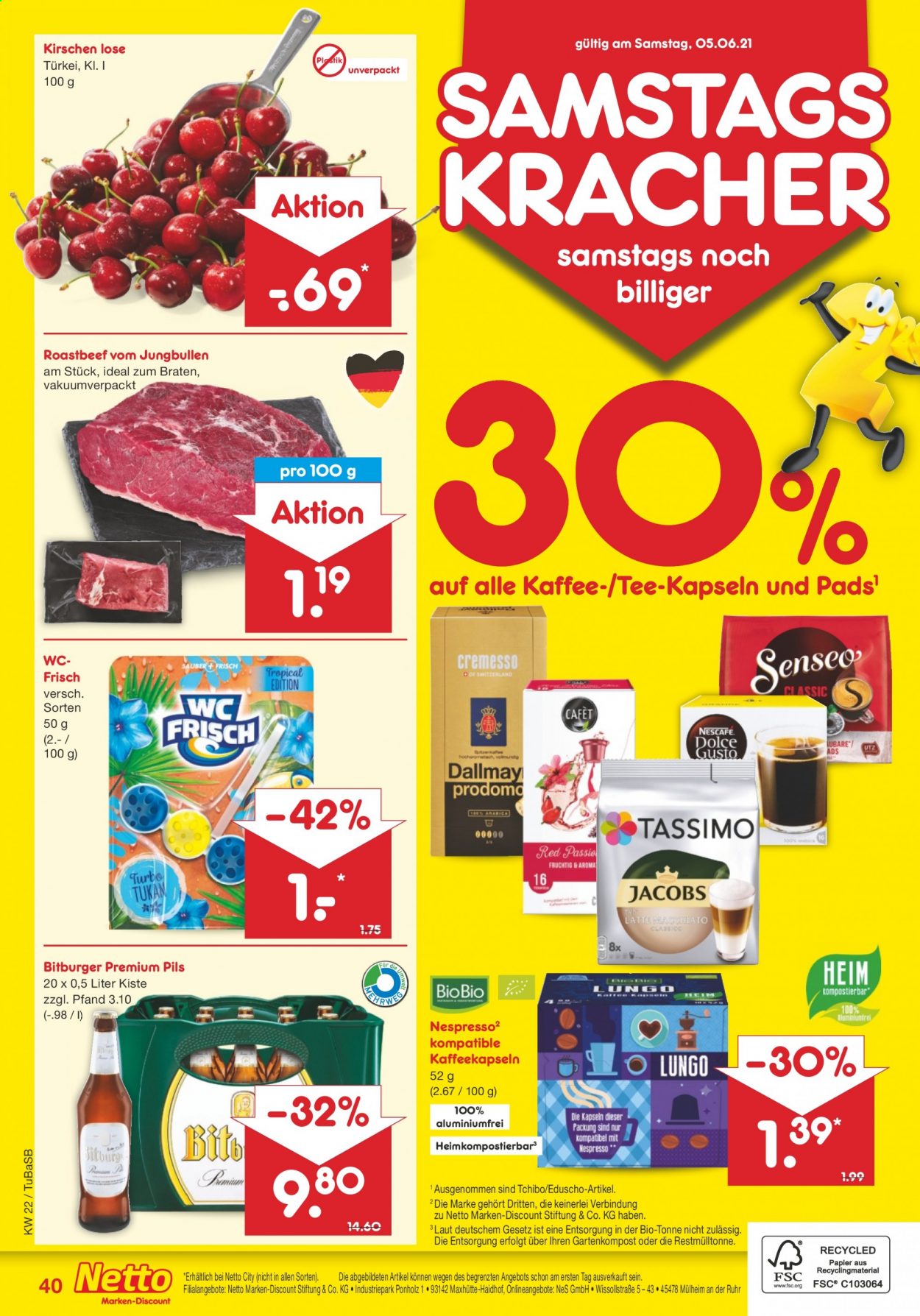 Netto Marken-Discount Prospekte  - 31.05.2021 - 5.06.2021. Seite 40