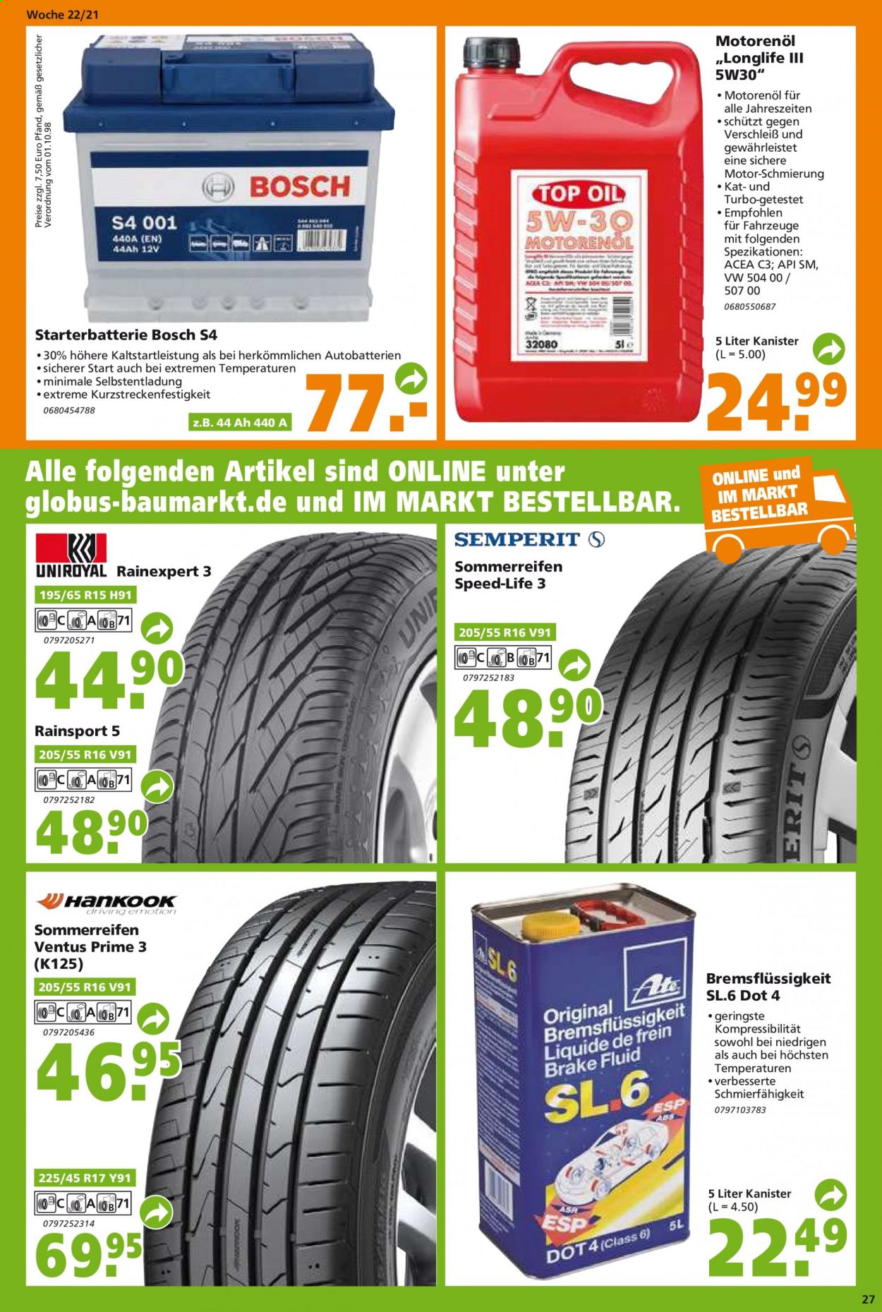 Globus Baumarkt Prospekte  - 1.06.2021 - 8.06.2021. Seite 27