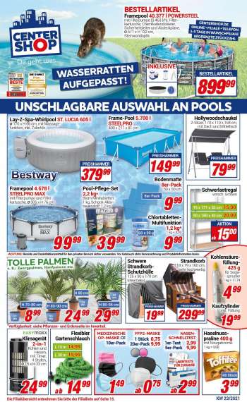 Prospekte CENTERSHOP - 7.6.2021 - 12.6.2021.