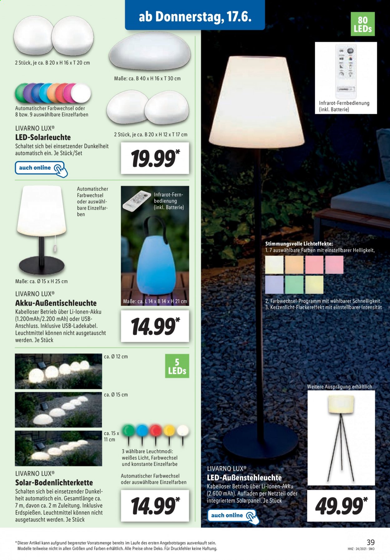 Lidl Prospekte  - 14.06.2021 - 19.06.2021. Seite 39