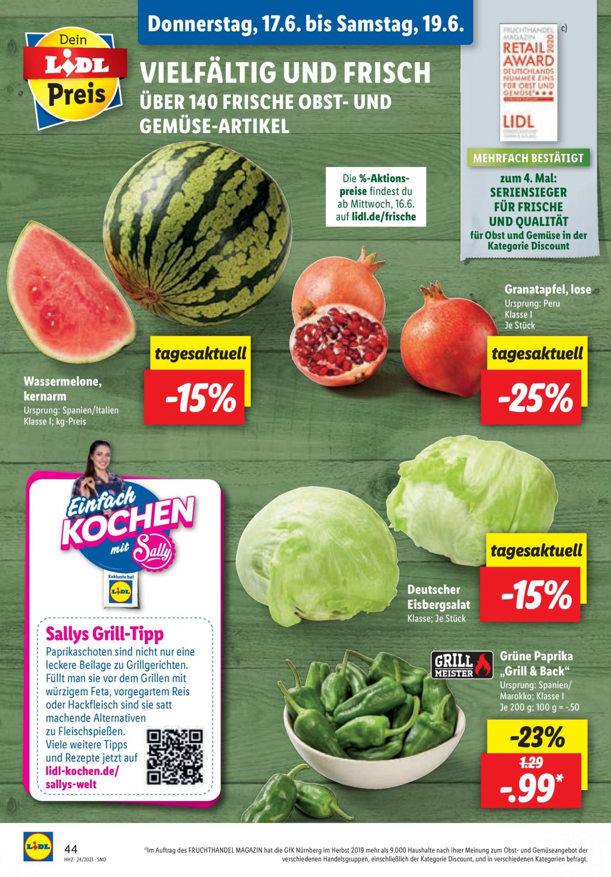 Lidl Prospekte  - 14.06.2021 - 19.06.2021. Seite 44