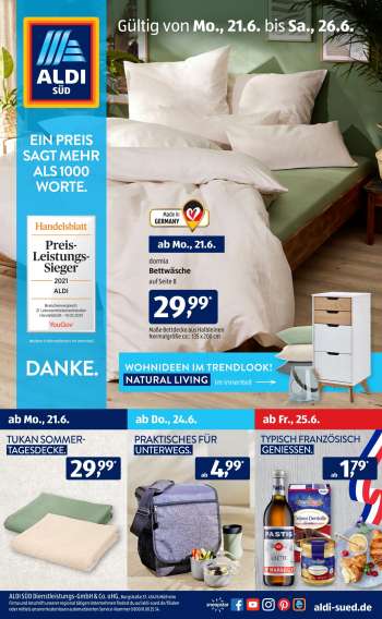 Prospekte ALDI SÜD - 21.6.2021 - 26.6.2021.