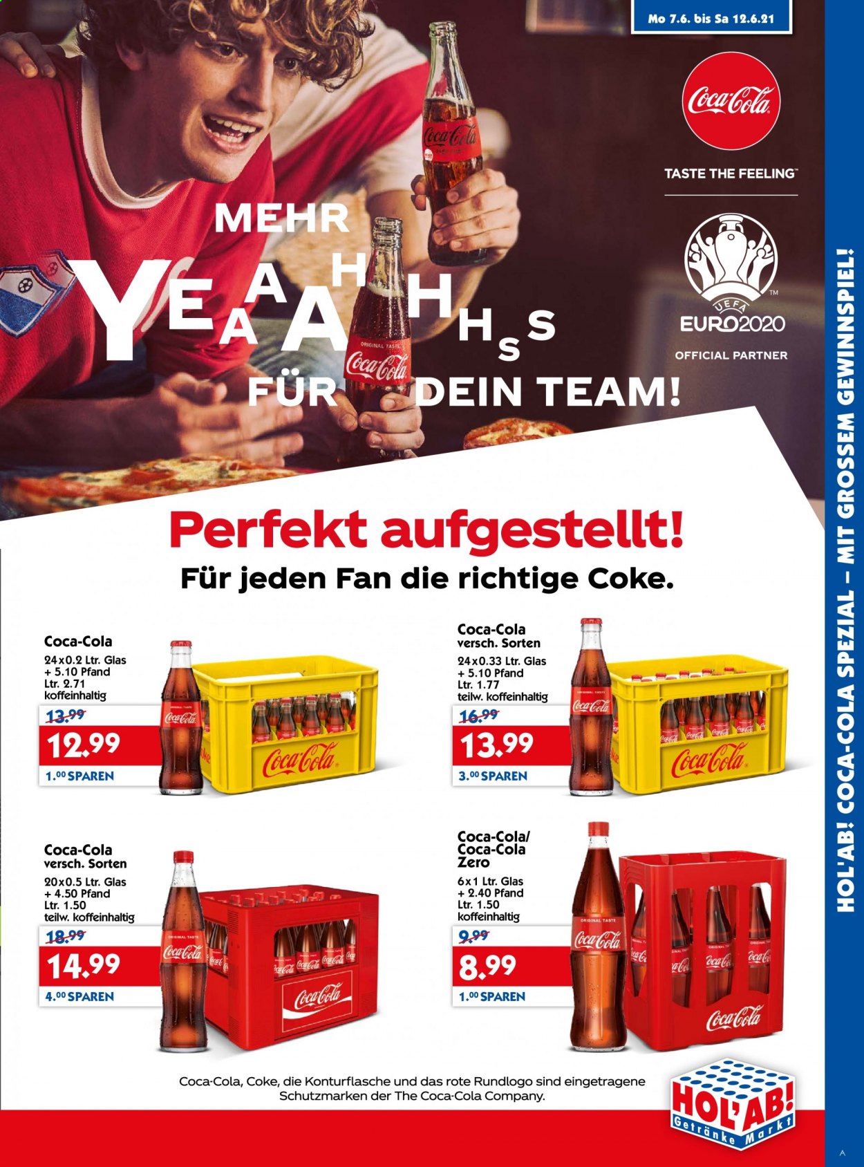 Hol'ab! Getränkemarkt Prospekte  - 7.06.2021 - 12.06.2021. Seite 1