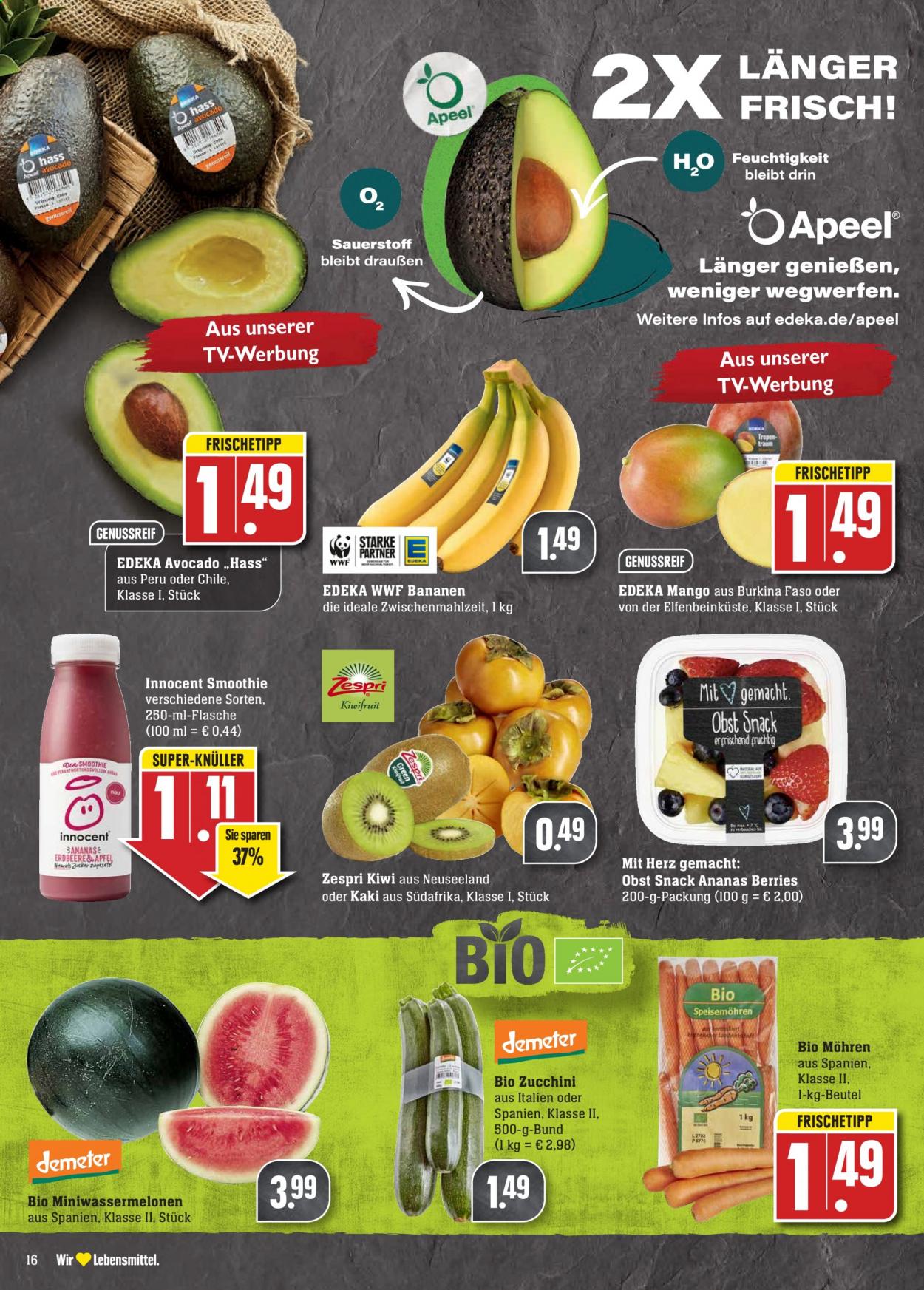 Edeka Prospekte  - 7.06.2021 - 12.06.2021. Seite 16