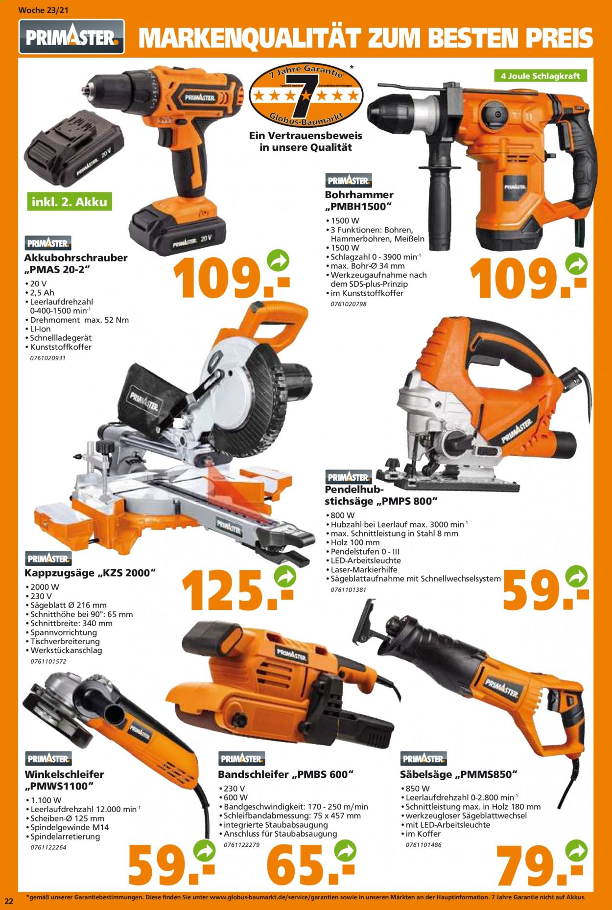 Globus Baumarkt Prospekte  - 7.06.2021 - 12.06.2021. Seite 22
