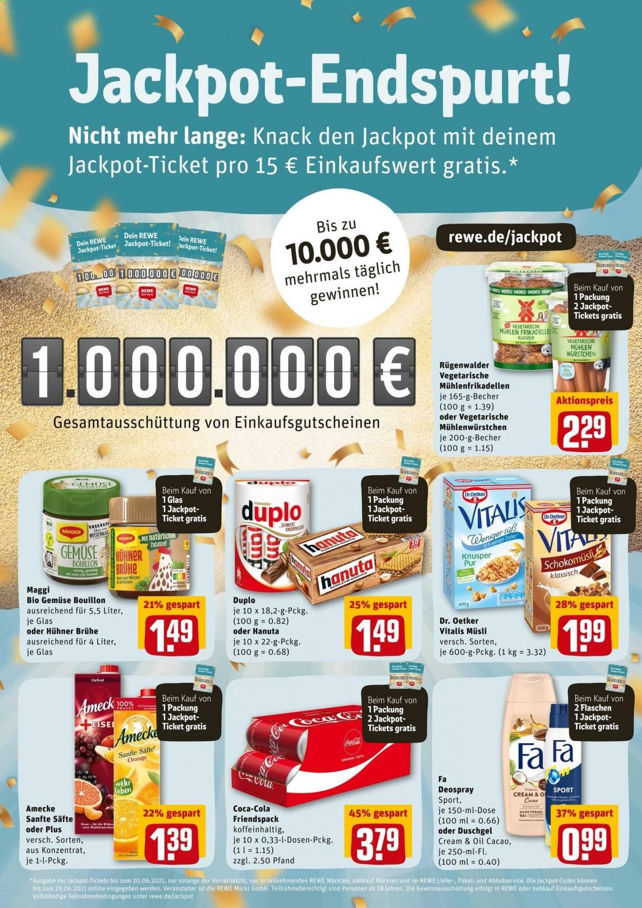 Leták REWE - 7.6.2021 - 12.6.2021. Strana 15
