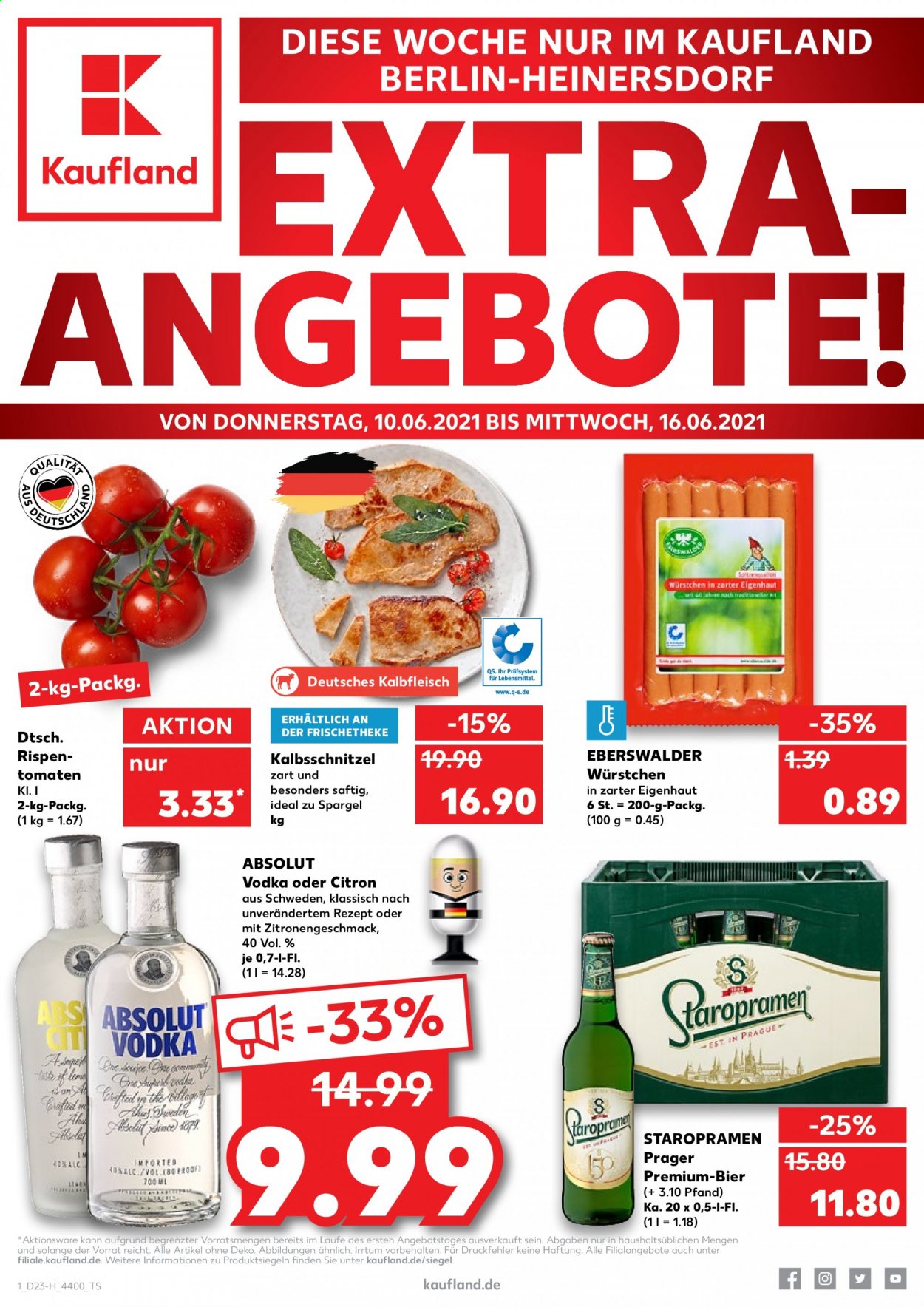 Kaufland Prospekte  - 10.06.2021 - 16.06.2021. Seite 1