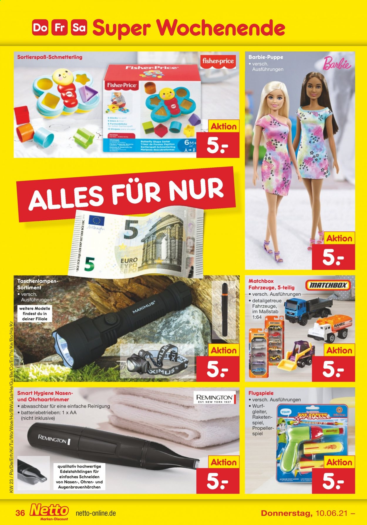 Netto Marken-Discount Prospekte  - 7.06.2021 - 12.06.2021. Seite 36