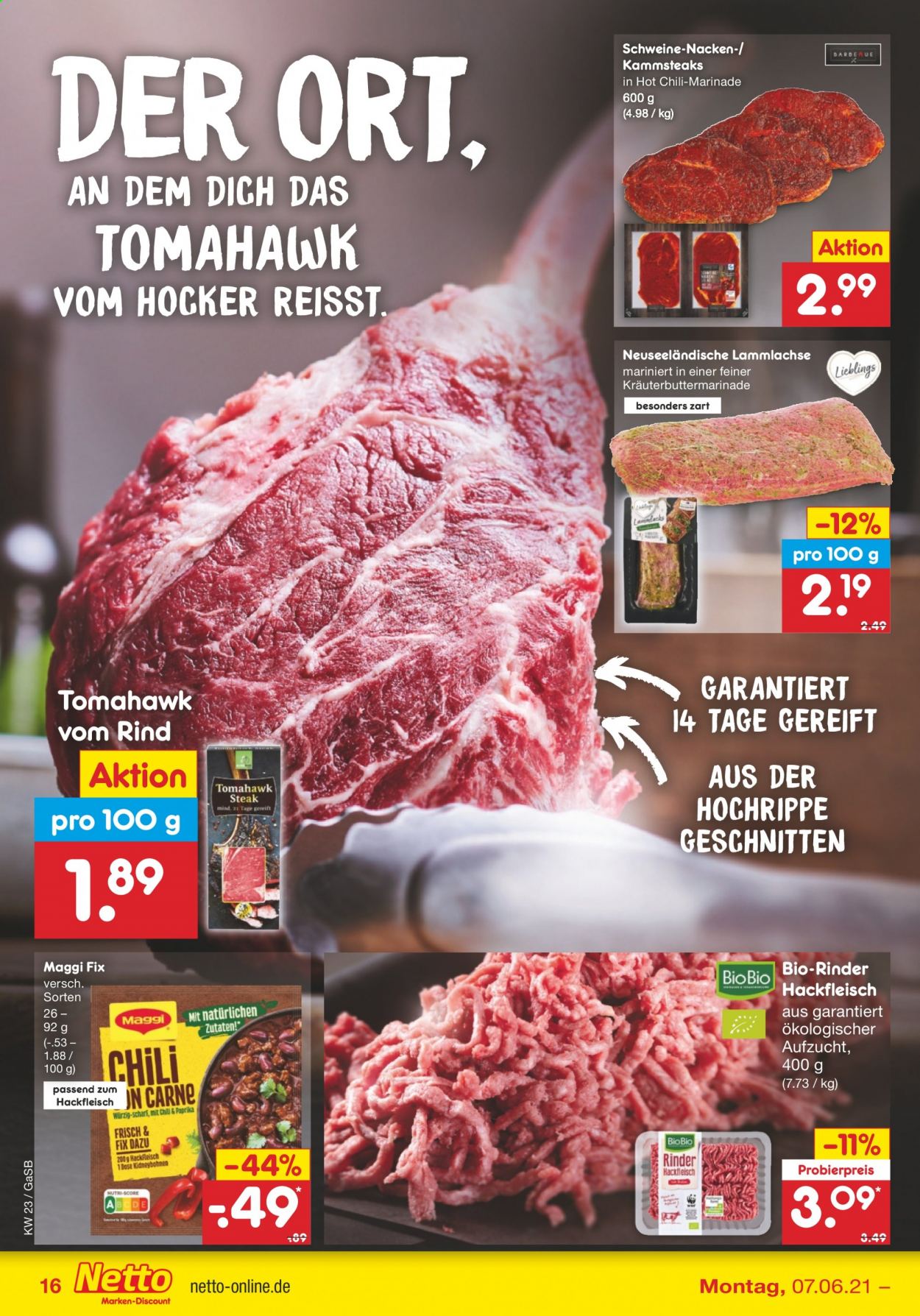 Netto Marken-Discount Prospekte  - 7.06.2021 - 12.06.2021. Seite 16