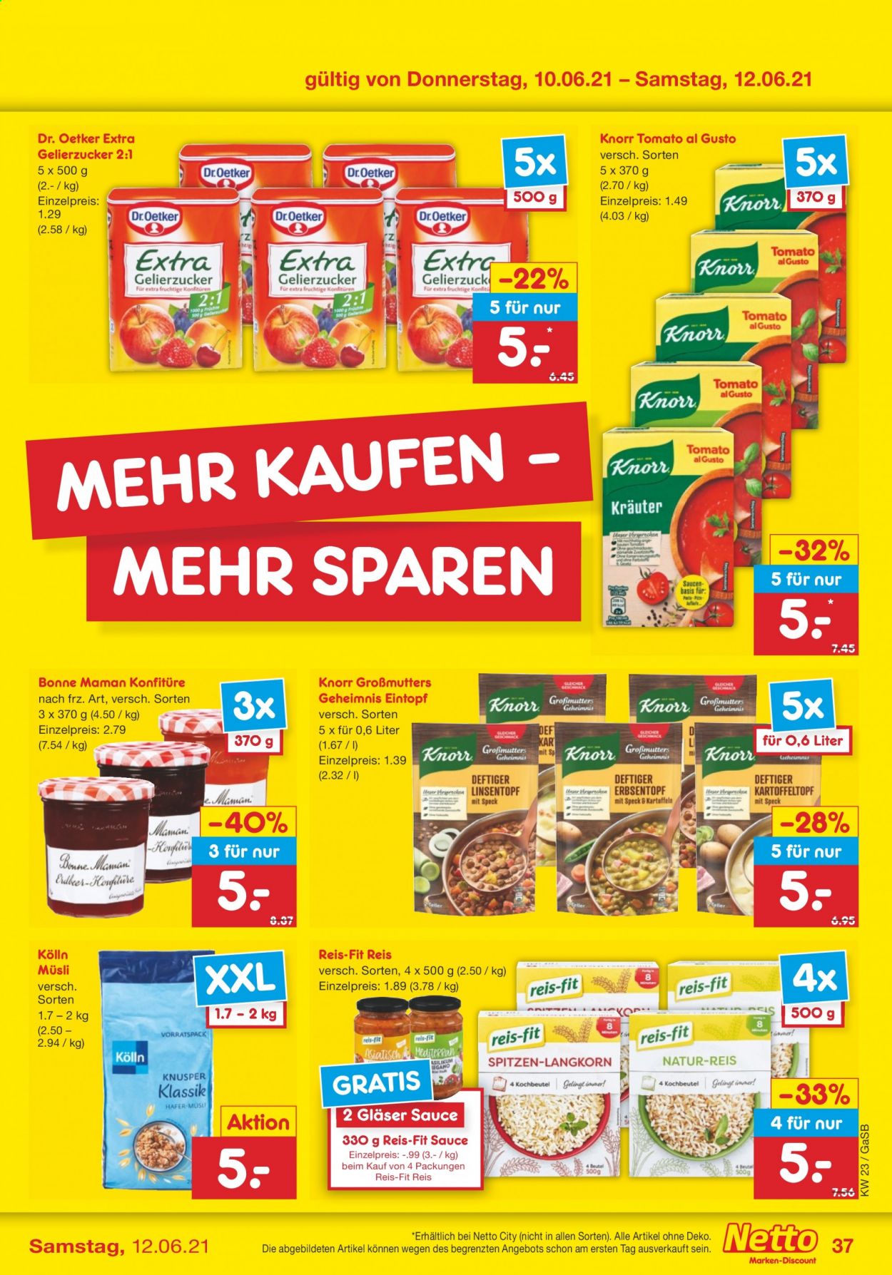 Netto Marken-Discount Prospekte  - 7.06.2021 - 12.06.2021. Seite 37
