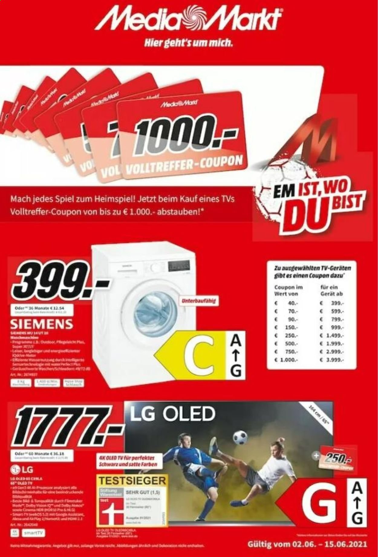 MediaMarkt Prospekte  - 2.06.2021 - 15.06.2021. Seite 1