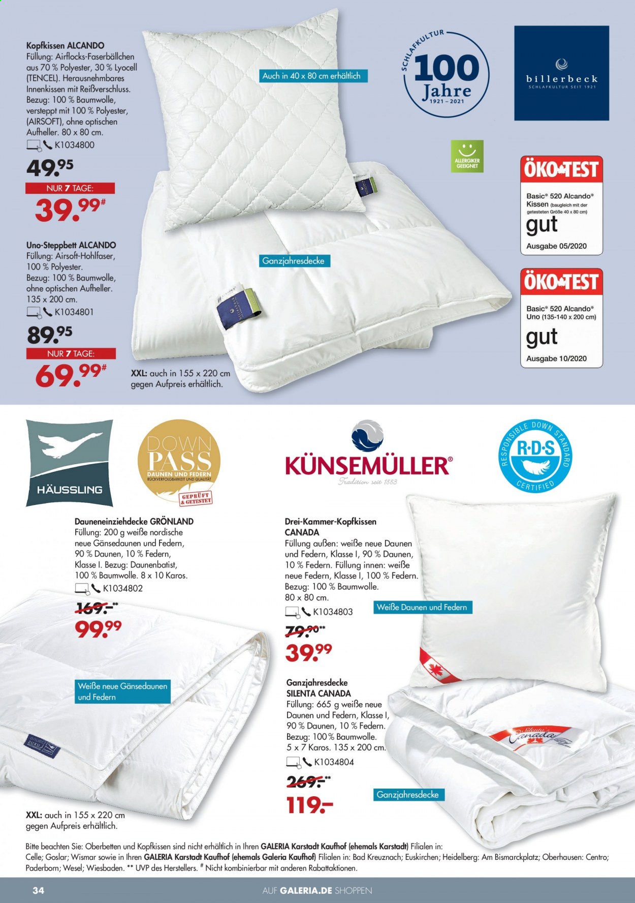 GALERIA Karstadt Kaufhof Prospekte  - 9.06.2021 - 15.06.2021. Seite 34