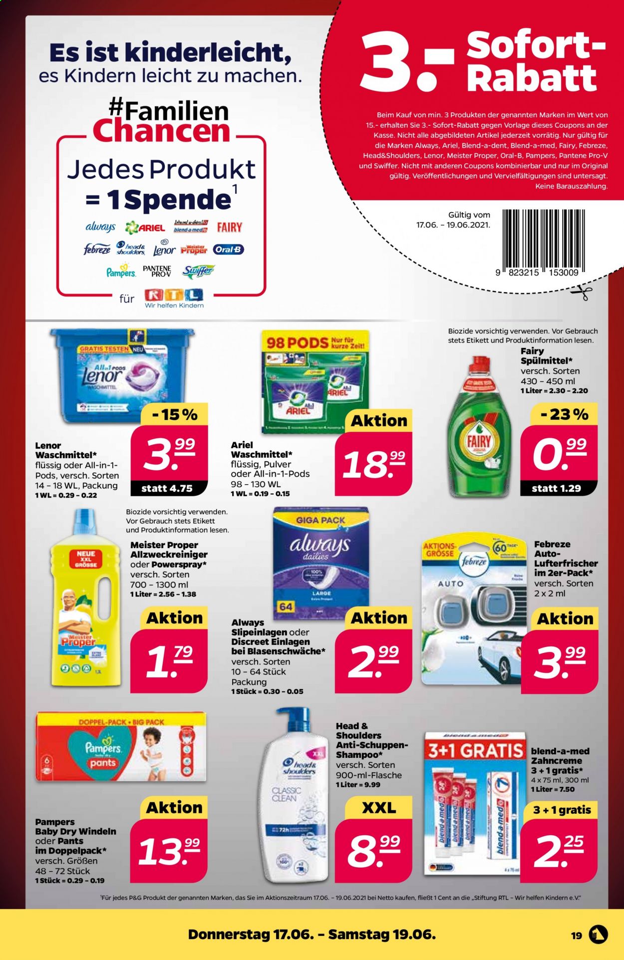 Netto Prospekte  - 14.06.2021 - 19.06.2021. Seite 19