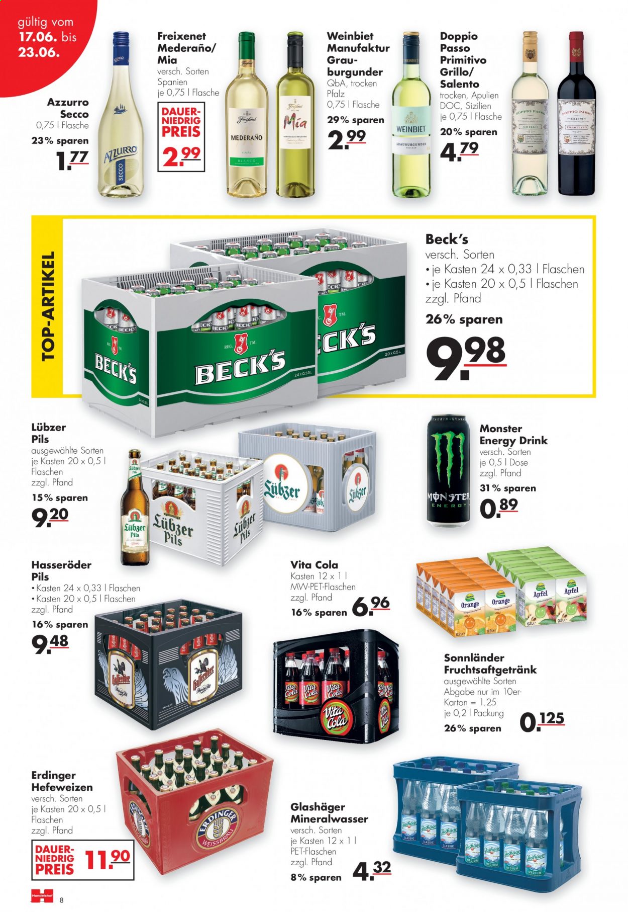 Handelshof Prospekte  - 17.06.2021 - 23.06.2021. Seite 8
