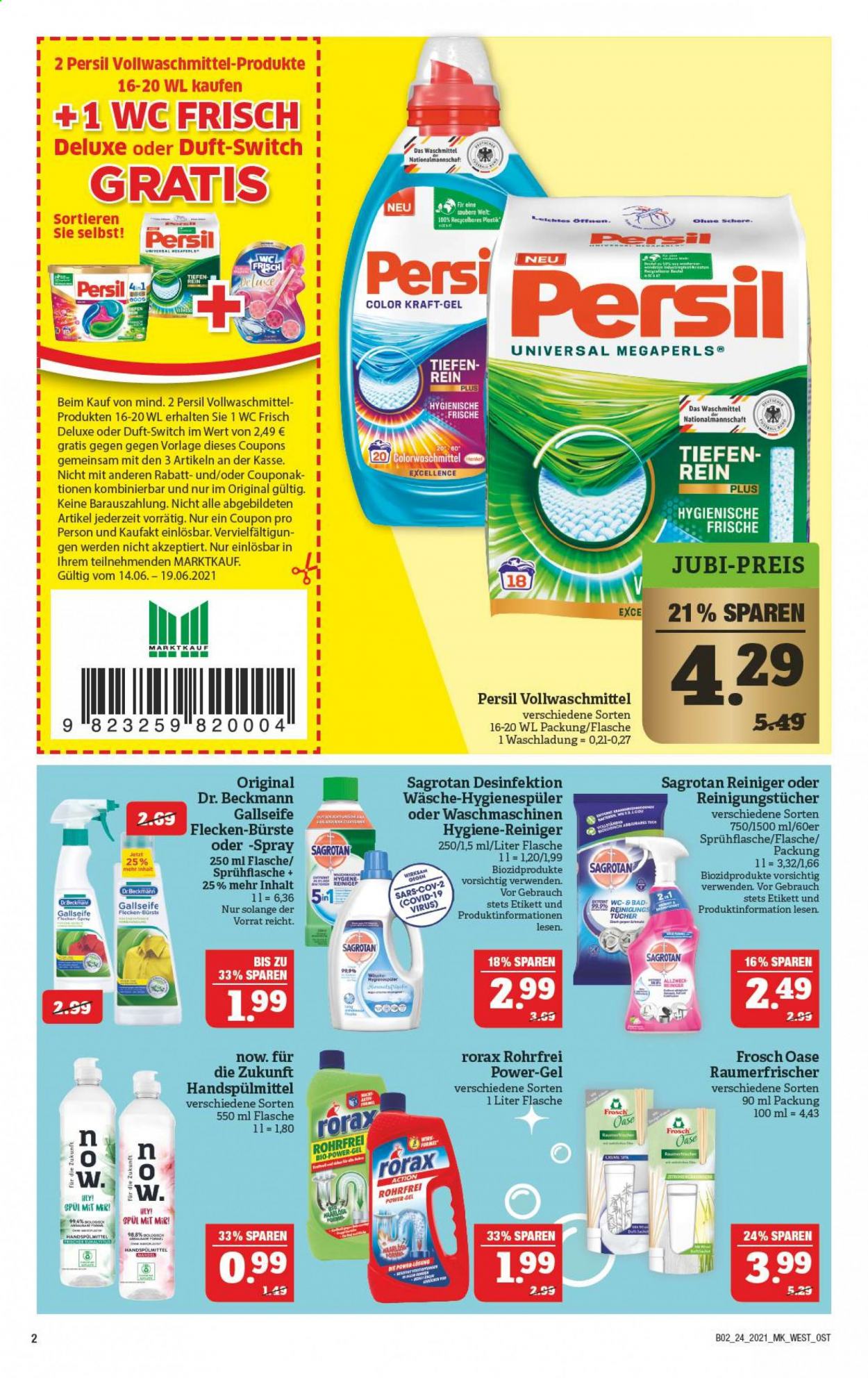Marktkauf Prospekte  - 14.06.2021 - 19.06.2021. Seite 38