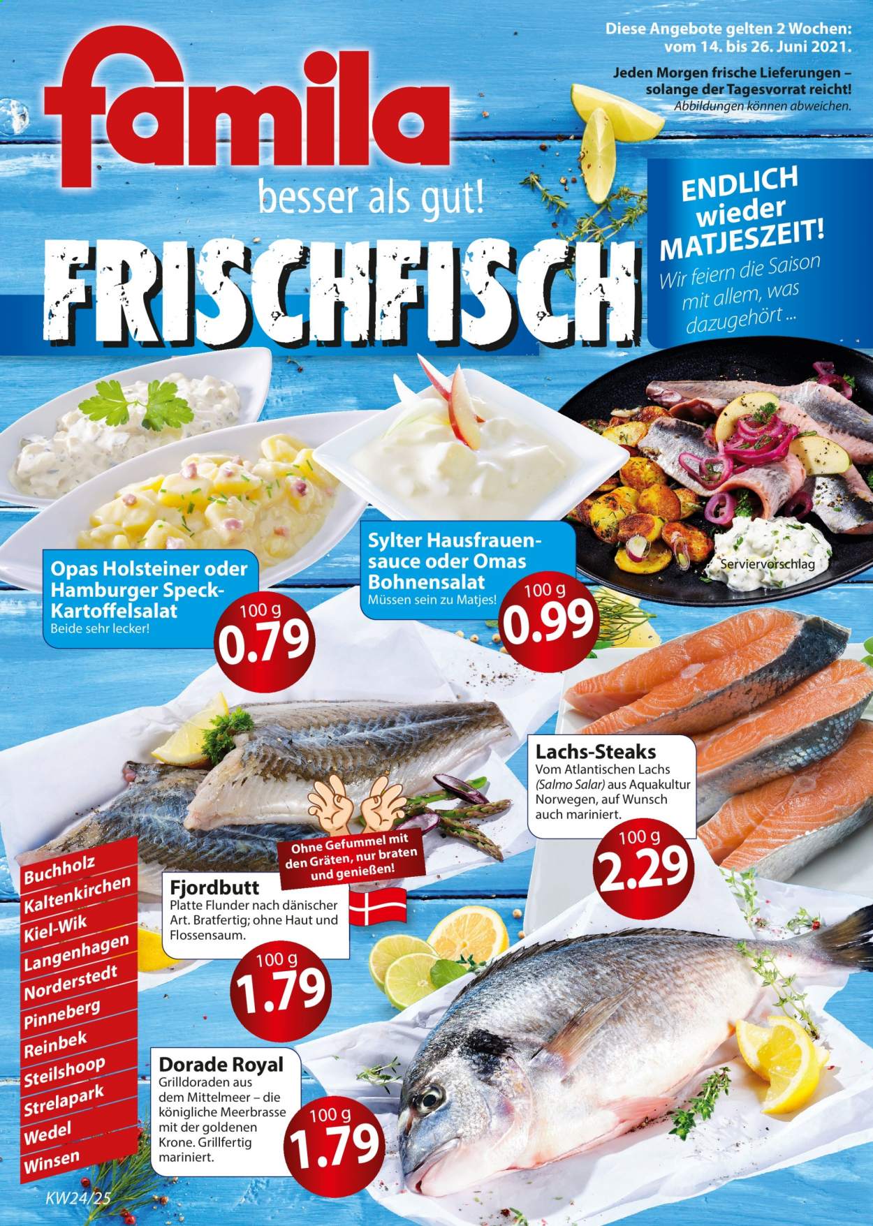 famila Prospekte  - 14.06.2021 - 26.06.2021. Seite 1