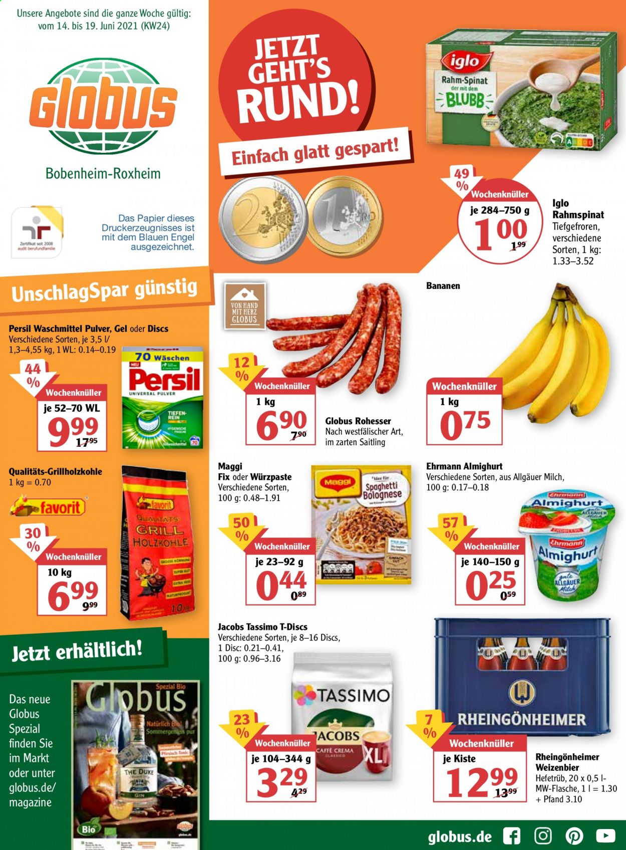Globus Prospekte  - 14.06.2021 - 19.06.2021. Seite 1