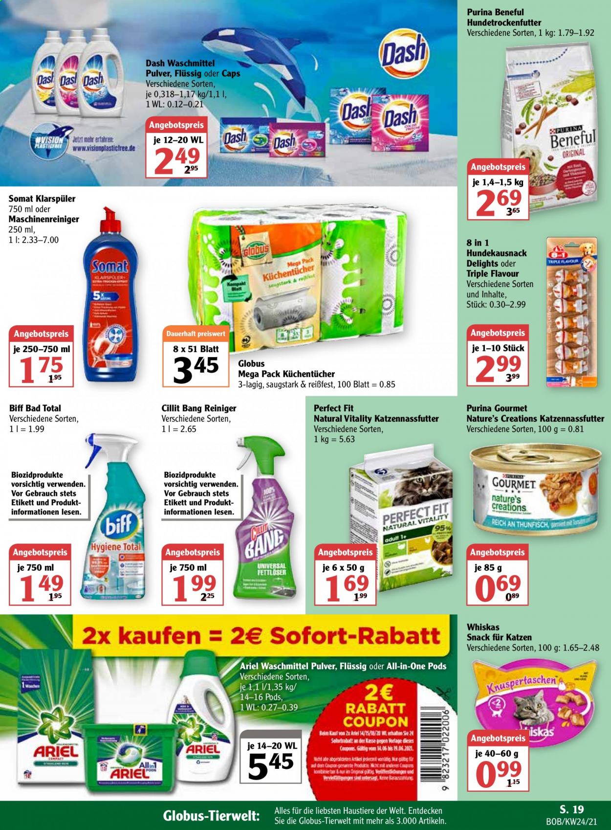 Globus Prospekte  - 14.06.2021 - 19.06.2021. Seite 19