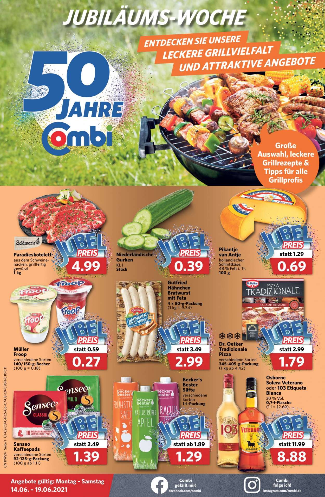 Combi Prospekte  - 14.06.2021 - 19.06.2021. Seite 1