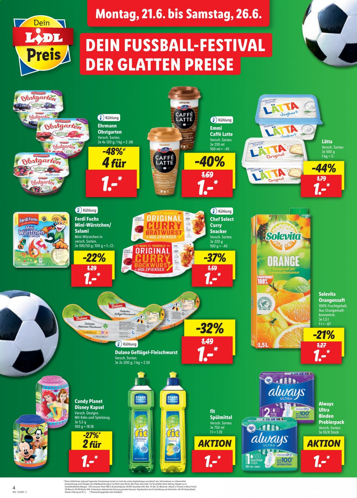 Lidl Prospekte  - 21.06.2021 - 26.06.2021. Seite 4
