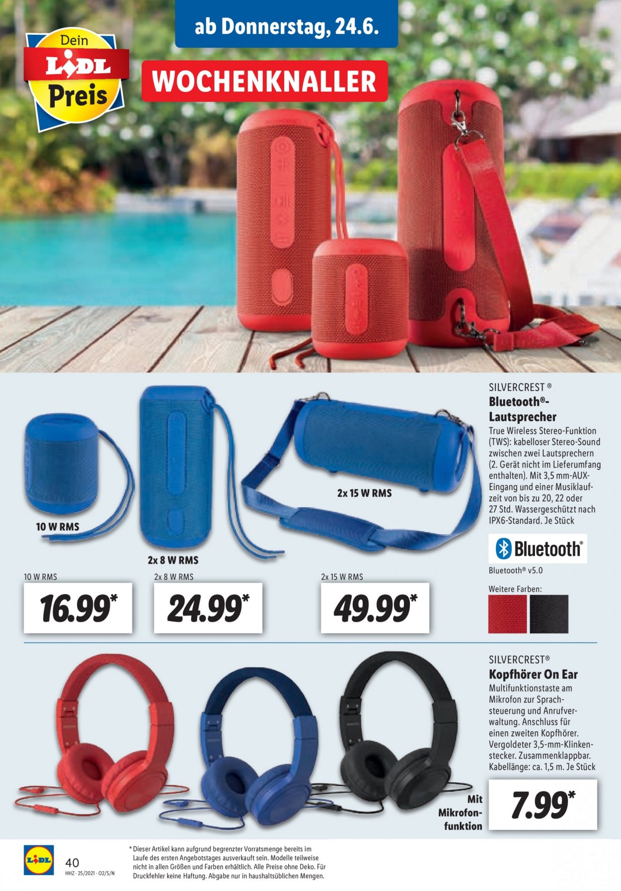 Lidl Prospekte  - 21.06.2021 - 26.06.2021. Seite 40