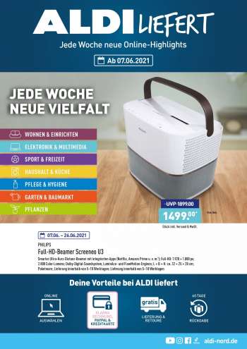 Prospekte ALDI Nord.