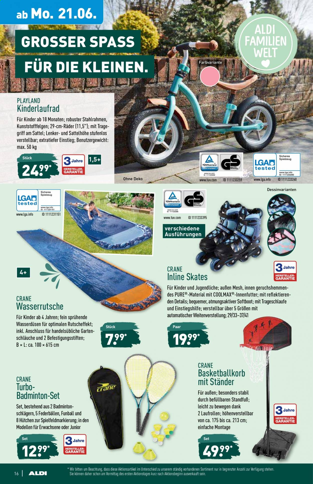 ALDI Nord Prospekte  - 21.06.2021 - 26.06.2021. Seite 16