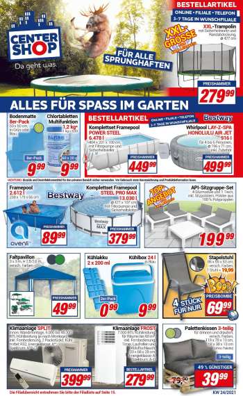 Prospekte CENTERSHOP - 14.6.2021 - 19.6.2021.