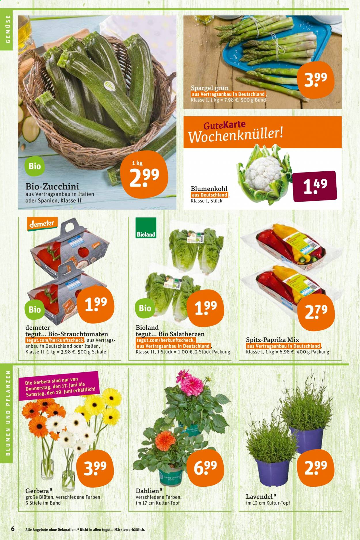 tegut... Prospekte  - 14.06.2021 - 19.06.2021. Seite 6