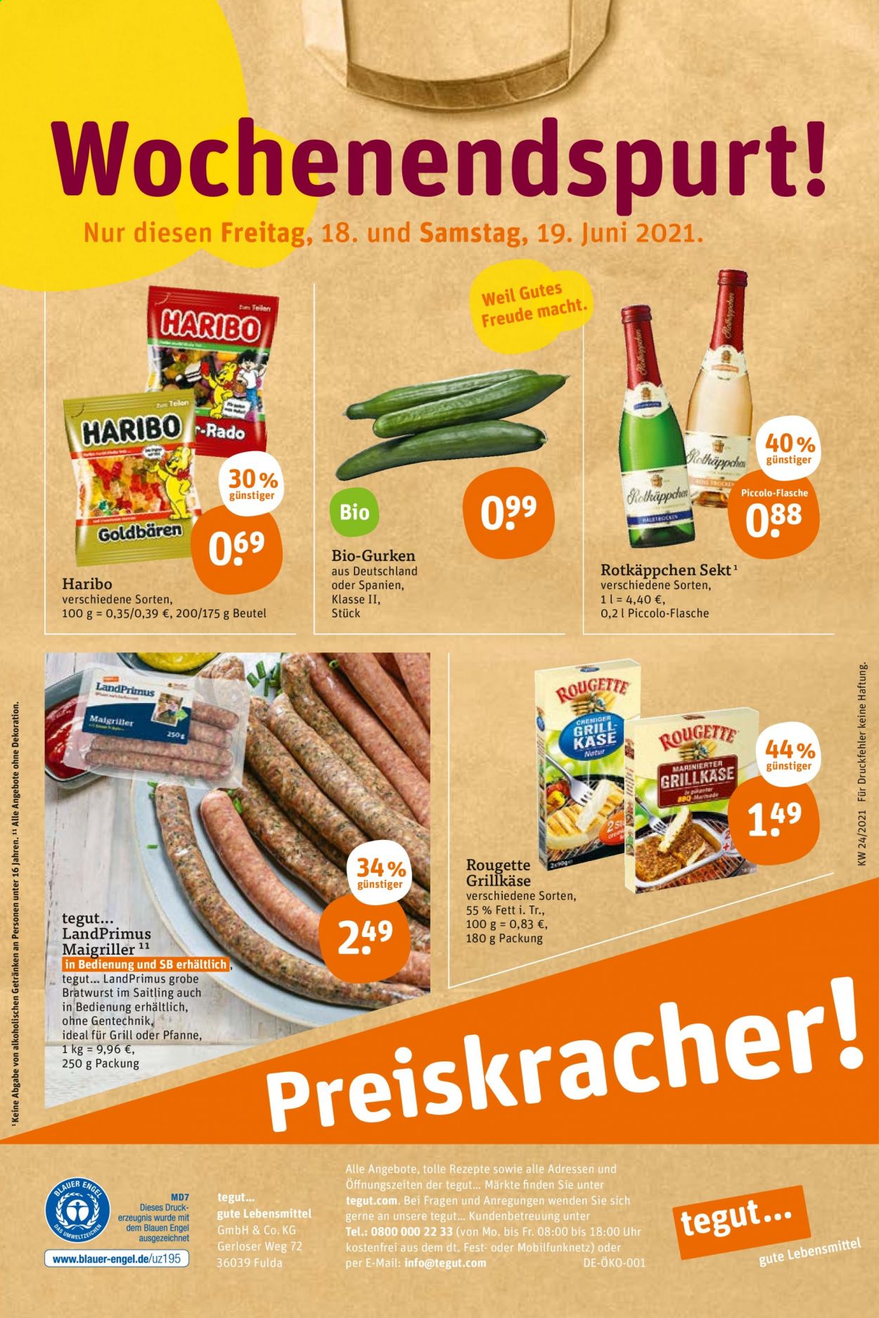 tegut... Prospekte  - 14.06.2021 - 19.06.2021. Seite 24