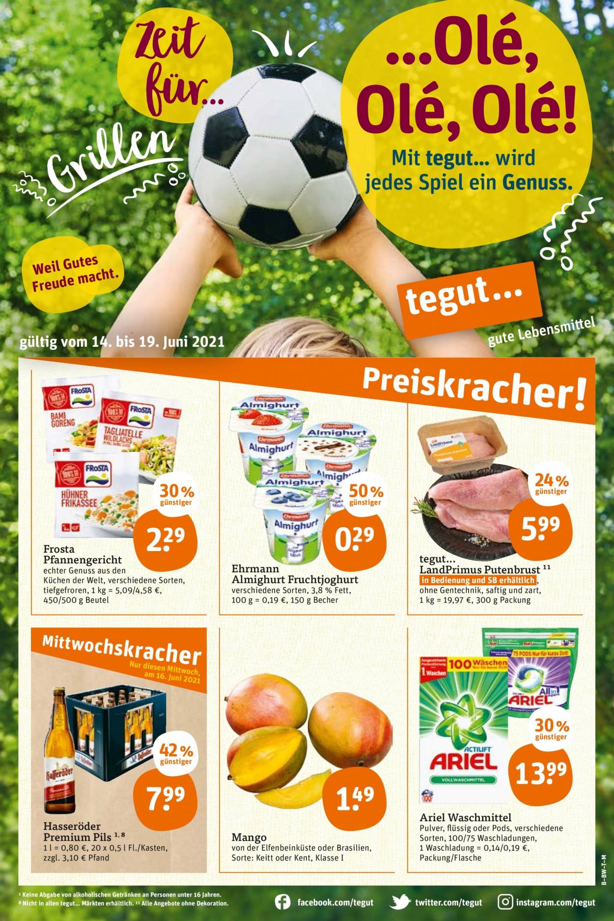 tegut... Prospekte  - 14.06.2021 - 19.06.2021. Seite 1
