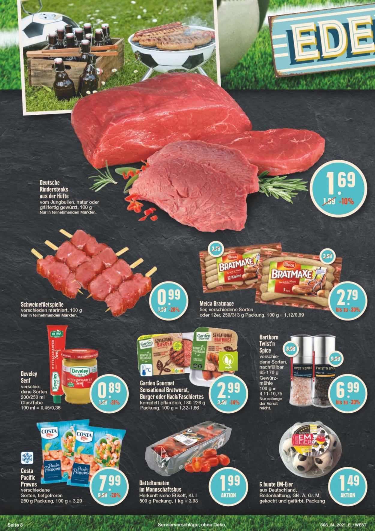 Edeka Prospekte  - 14.06.2021 - 19.06.2021. Seite 8