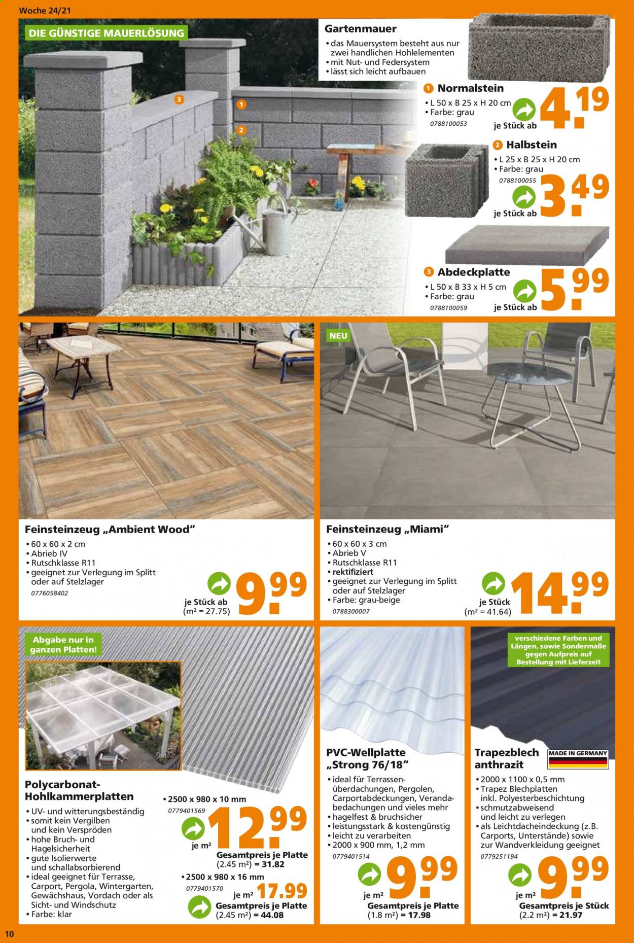 Globus Baumarkt Prospekte  - 14.06.2021 - 19.06.2021. Seite 10