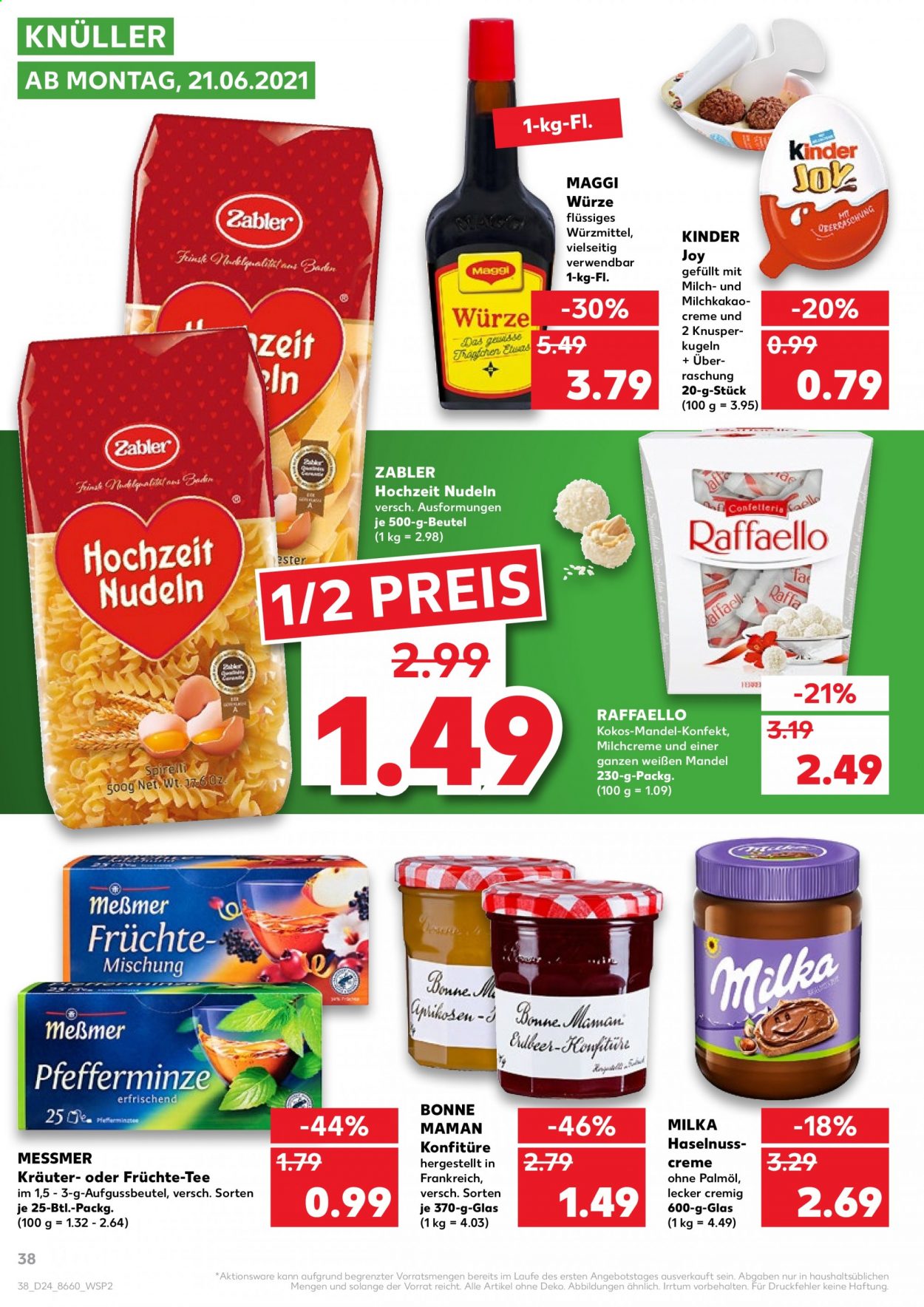 Kaufland Prospekte  - 17.06.2021 - 23.06.2021. Seite 38
