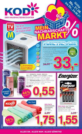 Prospekte KODi - 21.6.2021 - 26.6.2021.
