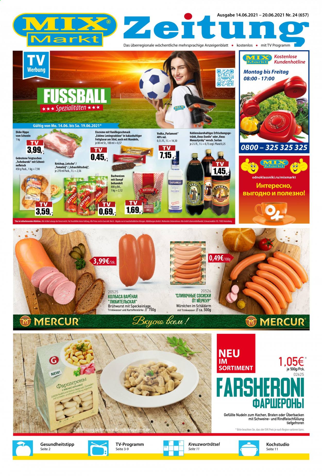 Mix Markt Prospekte  - 14.06.2021 - 20.06.2021. Seite 1