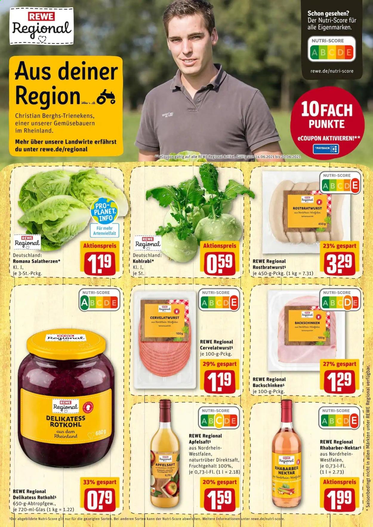 REWE Prospekte  - 14.06.2021 - 19.06.2021. Seite 10